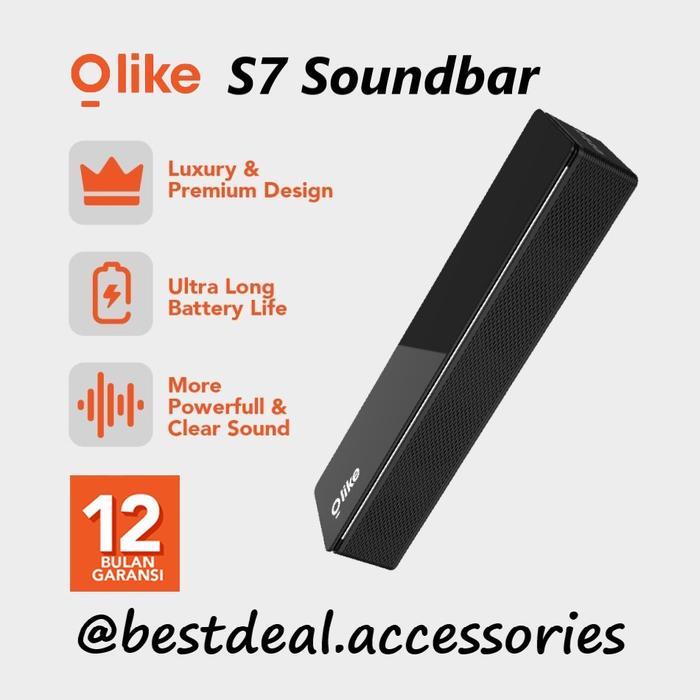 Gambar Olike S7 Soundbar Wireless Bluetooth Speaker Radio spt Robot RB480 dari bestdeal_NEW undefined Tokopedia