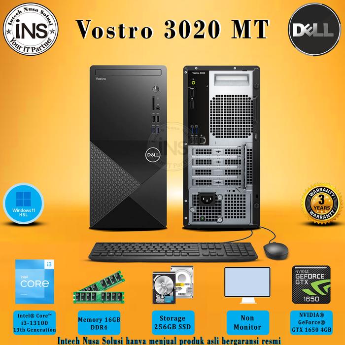Dell Inspiron 3020 Optiplex 3020 Gtx 1650 Jual CPU DELL Vostro