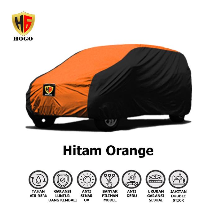 Gambar Body Cover Sarung Mobil HONDA JAZZ LAMA Outdoor Waterproof Anti Air - HITAM ORANGE dari Hogo Cover undefined Tokopedia