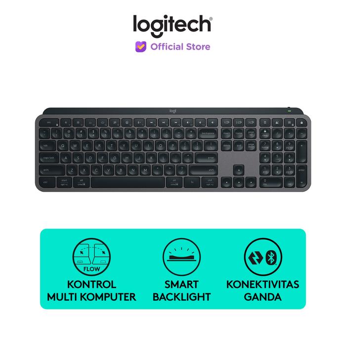 Gambar Logitech MX Keys S Keyboard Wireless Bluetooth Smart Backlight - Graphite dari Logitech Official Store undefined Tokopedia
