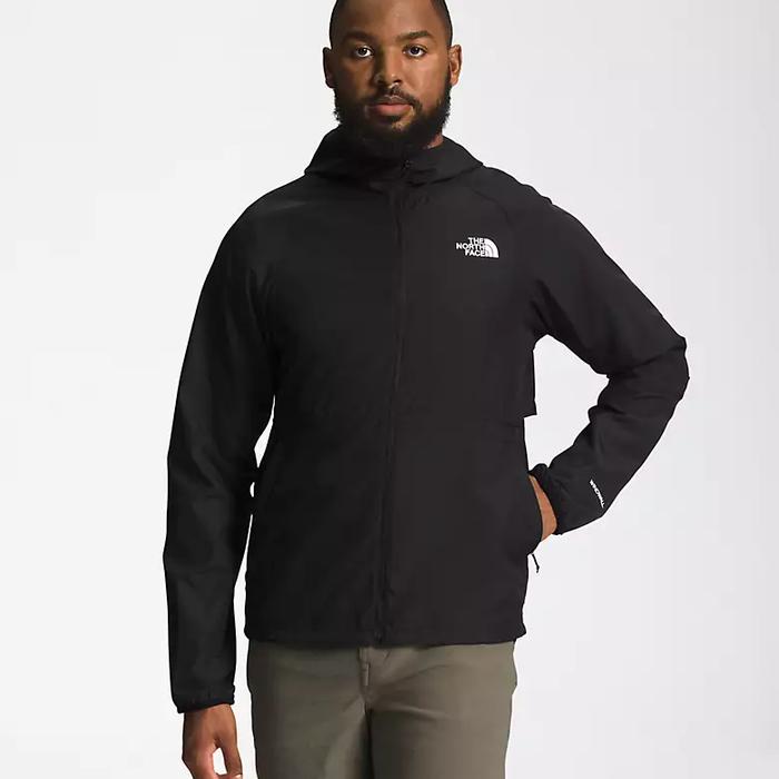 Gambar JAKET GUNUNG HIKING TREKKING THE NORTH FACE FLYWEIGHT HOODIE MENS BLK dari kallapathar undefined Tokopedia