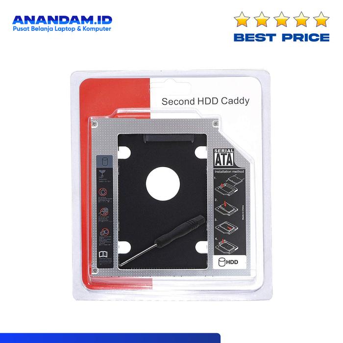 Gambar HDD CADDY FOR LAPTOP - 12,5mm/9mm - 12.7mm dari ANANDAM.ID undefined Tokopedia