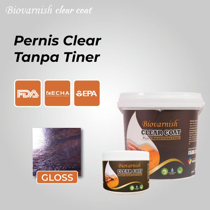 Gambar Pernis kayu Biovarnis Clear Coat Untuk Finishing Kayu - Gloss dari Biovarnish Official Jakarta undefined Tokopedia
