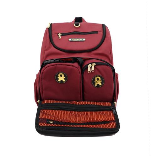 Gambar BabyGO Inc Harley Backpack Diaper Bag - Maroon dari Toddie Baby Pontianak undefined Tokopedia