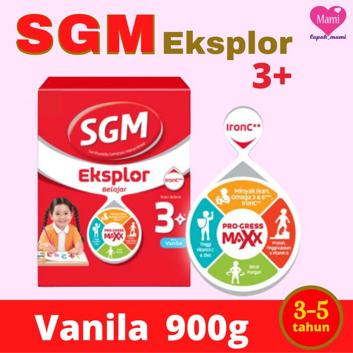 Gambar SGM Eksplor Pro-GressMax 3+ Vanila Susu Pertumbuhan Usia 3-5th 900g - Vanila dari lapakmami9 undefined Tokopedia