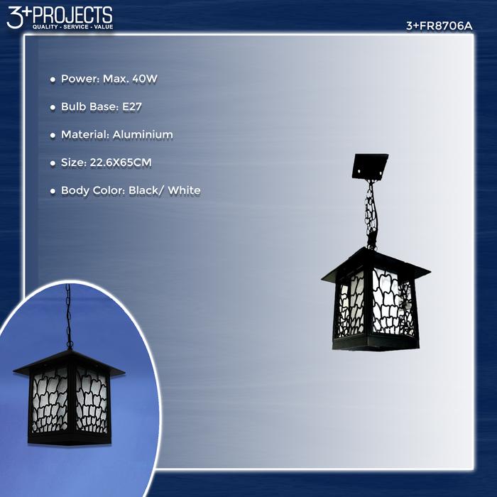 Gambar 3Plus - Lampu Gantung/Lampu Outdoor/Garden Lamp - Vintage Box Style - Hitam dari 3plusprojects undefined Tokopedia