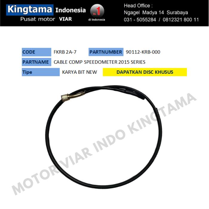 Gambar CABLE ASSY SPEEDOMETER KARYA (KABEL SPEDOMETER VIAR KARYA) - KARYA BIT/100CC dari MOTOR VIAR INDONESIA undefined Tokopedia