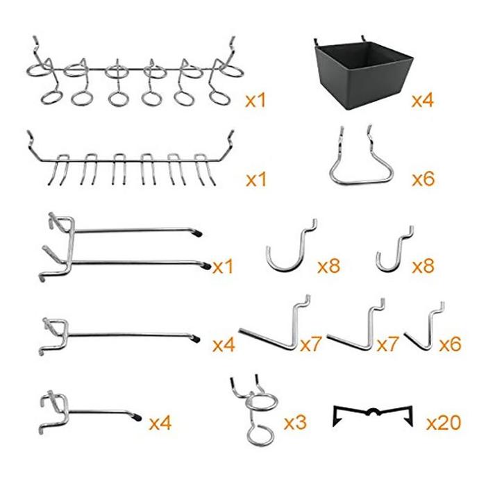 Gambar 80pcs Pegboard Hook Triangle Hook Cantolan Pegboard Pengait Pegboard - 80pcs dari Penny-Y undefined Tokopedia