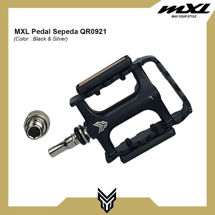 Gambar MXL Pedal Sepeda 921 Bicycle Pedals QR Alloy Stainless MTB Road Bike - Black dari MXL Sports Indonesia undefined Tokopedia