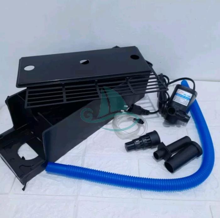Gambar TOP FILTER ATAS AQUARIUM POMPA BOX FILTER 4 IN 1 SELANG 1 SET LENGKAP - B (Sedang) dari WU Aqua Expert 2 undefined Tokopedia