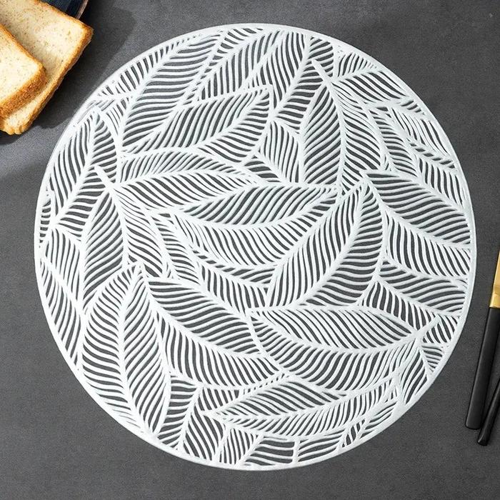 Gambar Tatakan Piring / Placemat PVC / Table Mat High Quality Import - Silver dari Home Decor Zega undefined Tokopedia