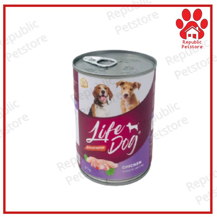 Gambar Makanan Basah Anjing Kaleng Life Dog 375gr - Can Wet Food - Chicken dari Republic Petstore undefined Tokopedia