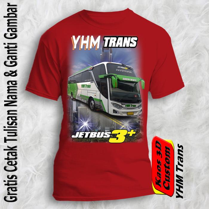 Gambar Kaos Bus Telolet Pariwisata YHM Trans / Baju Basuri Mania - Merah, Anak 10-11 thn dari Yafi & Khyla Onlineshop undefined Tokopedia