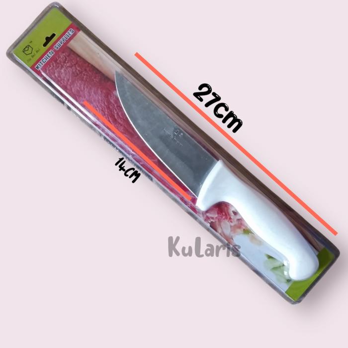 Gambar Pisau daging sayur besar chef knife stainless tajam 33cm - P27cm dari Kularis_NEW undefined Tokopedia