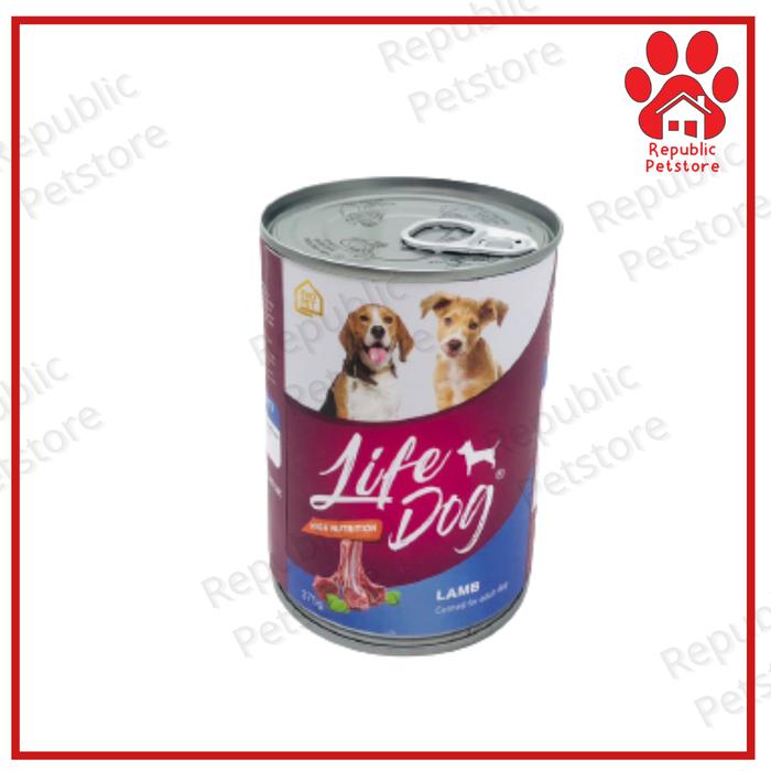 Gambar Makanan Basah Anjing Kaleng Life Dog 375gr - Can Wet Food - Lamb dari Republic Petstore undefined Tokopedia