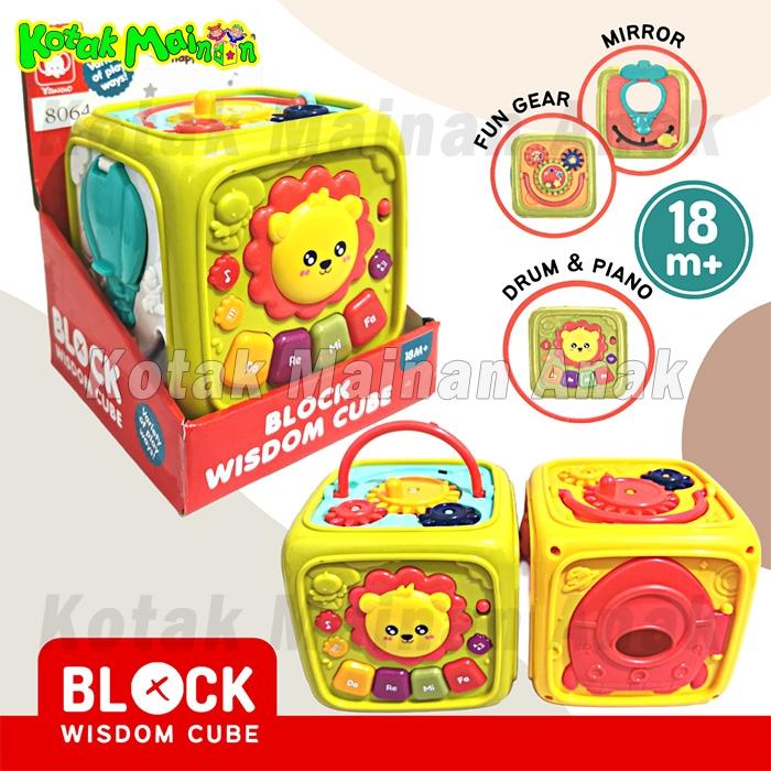 Gambar Mainan Edukasi Bayi Anak 6 in 1 Block Wisdom Cube Box Musik Musikal dari Kotak Mainan Anak undefined Tokopedia