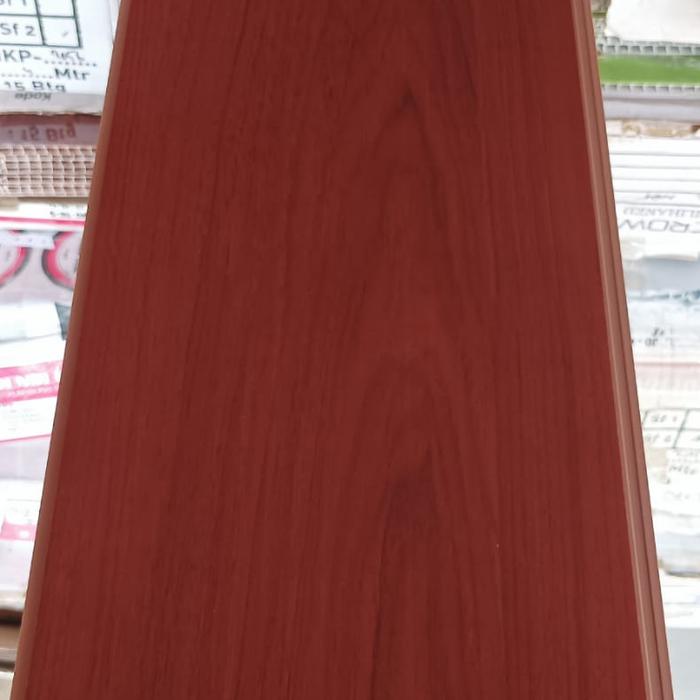 Gambar papan plafon pvc coklat 3 meter motif kayu - kode 814 dari interior eksterior pekalongan undefined Tokopedia