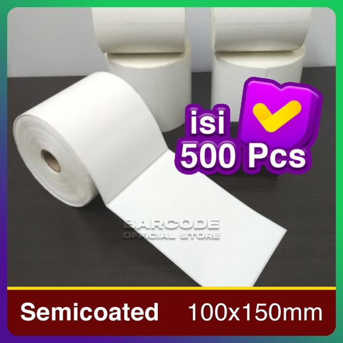 Gambar Kertas Label Semicoated 100 x 150mm Ekspedisi Pengiriman Barang 4"x6" dari Barcode Store Solutions undefined Tokopedia
