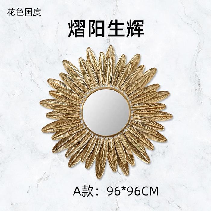 Gambar Hiasan Dinding Kaca / Golden Leaf Wall Mirror Luxury Decoration - A dari GlamourHome undefined Tokopedia