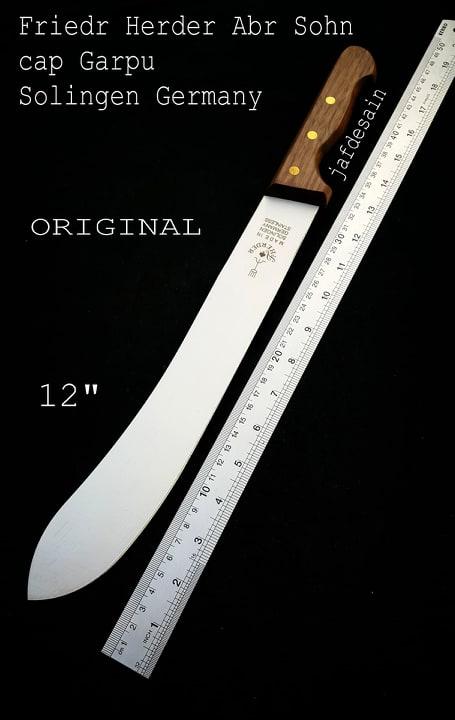 Gambar Bullnose Pisau Solingen cap Garpu Original 12"made in Solingen Germany - Tanpa Sarung dari Jafdesain undefined Tokopedia