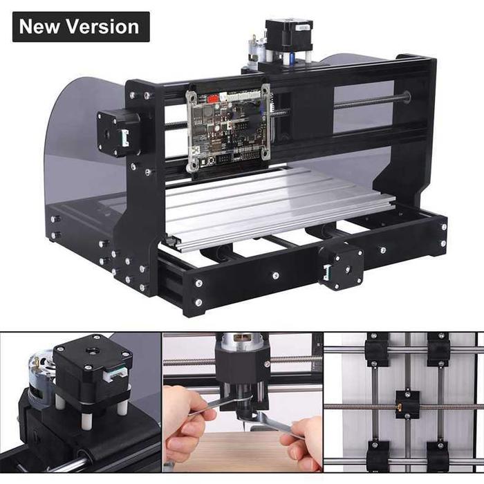Gambar Printer 3D Ukir Kayu PCB Bambu GRBL Modul Laser Quick Release Machine - Hitam dari CV.RIZQUNA undefined Tokopedia