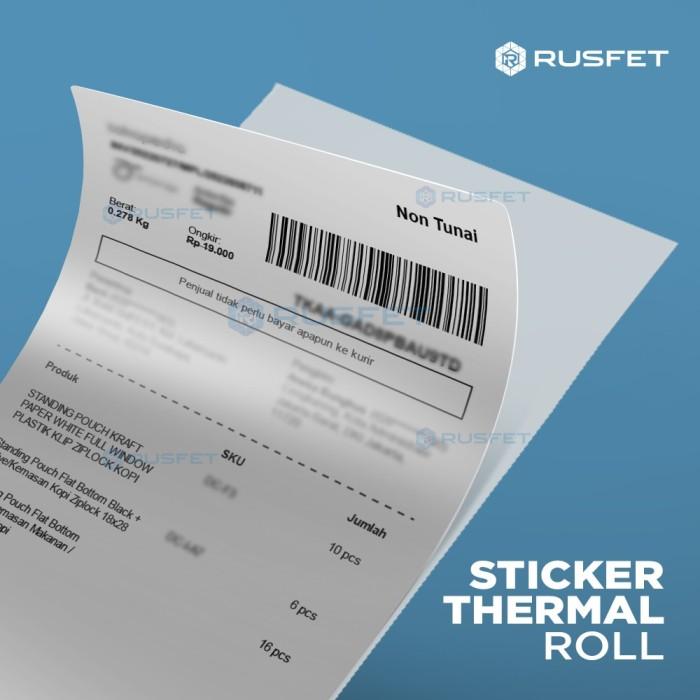 Gambar KERTAS STIKER DIRECT THERMAL LABEL STICKER PRINT RESI OLSHOP 100X100 - STIKER, 100X100MM = 500 dari SIBUNGKUS undefined Tokopedia