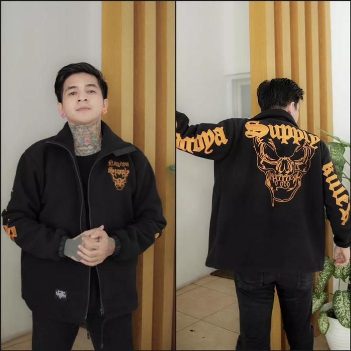 Gambar jaket sherpa jaket premium original salviohexia - hitam nagoya, XL dari alkos_store undefined Tokopedia