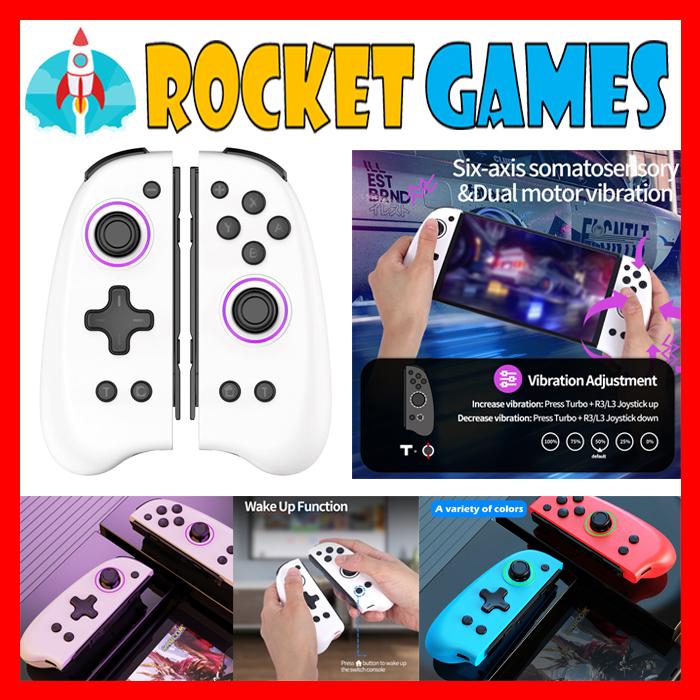 Gambar IINE GAMEPAD WIRELESS CONTROLLER JOYPAD JOYCON SWITCH V1 V2 OLED - L615 WHITE dari Rocket Games undefined Tokopedia