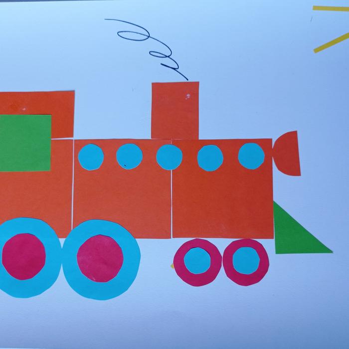 Gambar Hiasan Kereta Api dari Kertas Origami - Orange dari WAVIQ NAILA undefined Tokopedia