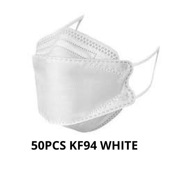 Gambar Masker KF94 4Ply Isi 50 Pcs Hitam Putih Earloop - 50 kf94 putih dari Evea acc undefined Tokopedia