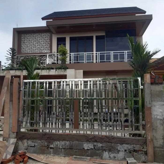 Gambar pagar stainless wpc dari Rafflijaya undefined Tokopedia
