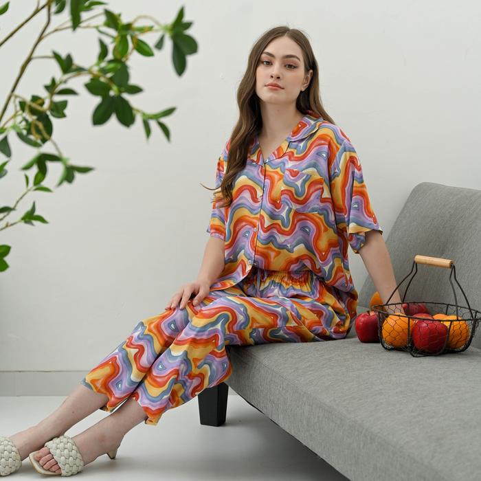 Gambar Alice Set in Picasso - Sleepwear / Piyama Baju Tidur Rayon RAHA dari Raha Sleepwear undefined Tokopedia