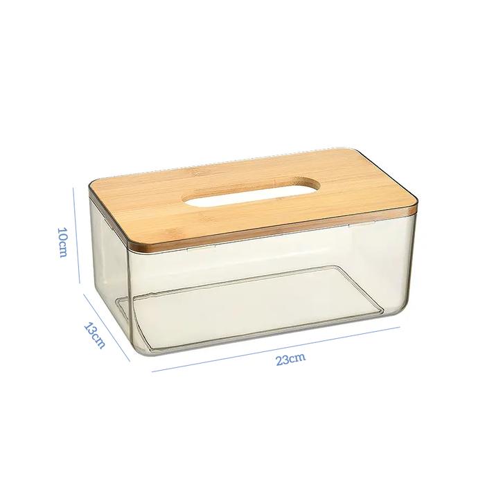 Gambar Kotak Tisu Transparan 2 Ukuran - Tissue Box Minimalis - Besar dari Smile Home Indonesia undefined Tokopedia