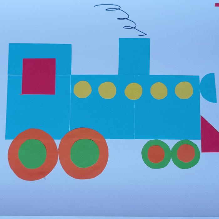 Gambar Hiasan Kereta Api dari Kertas Origami - Biru dari WAVIQ NAILA undefined 2 Tokopedia