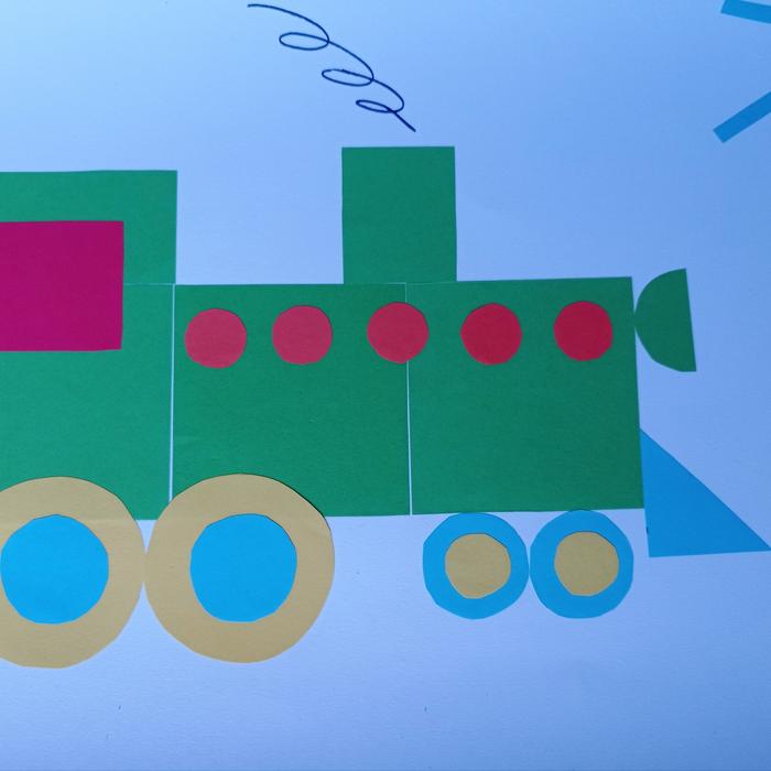 Gambar Hiasan Kereta Api dari Kertas Origami - Biru dari WAVIQ NAILA undefined 5 Tokopedia