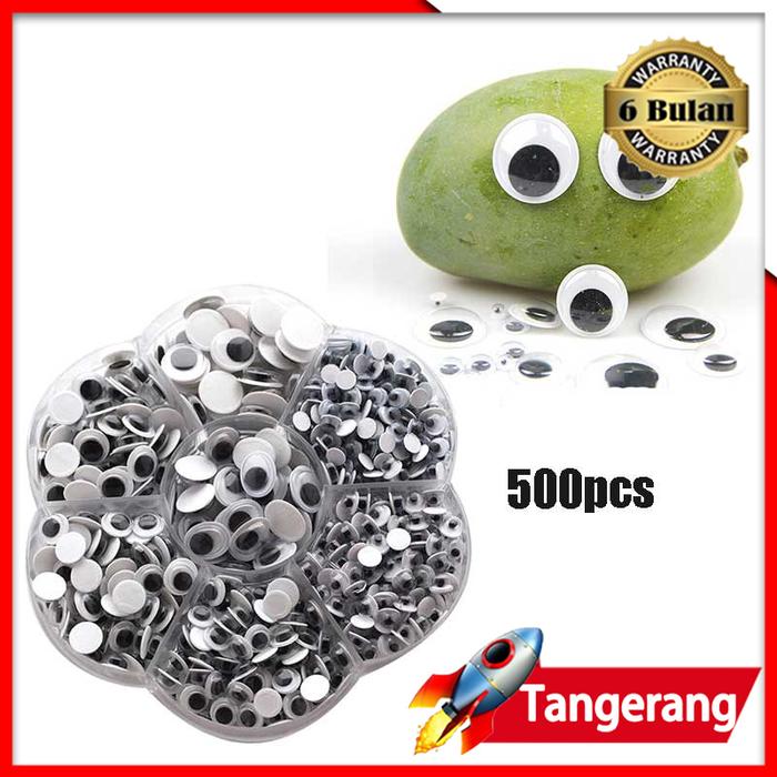 Gambar 500pcs Mata Kocak Boneka Jalan Moving Googly Eyes - 500pcs dari Supercy-Mall undefined Tokopedia