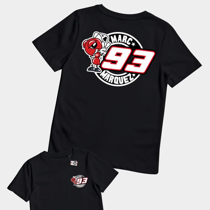 Gambar KARIMAKE ID Kaos T Shirt Anak Motogp MARC MARQUEZ 93 Logo Kaos - V1 HITAM, XS 1-2 TAHUN dari Karimake ID Official undefined Tokopedia