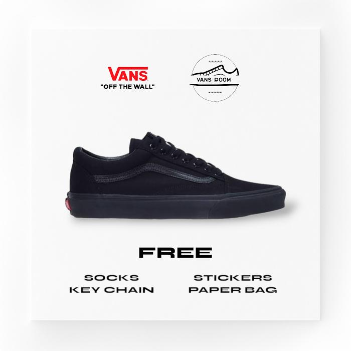 Vans Old Skool Classic Black Black Original Global Release 36