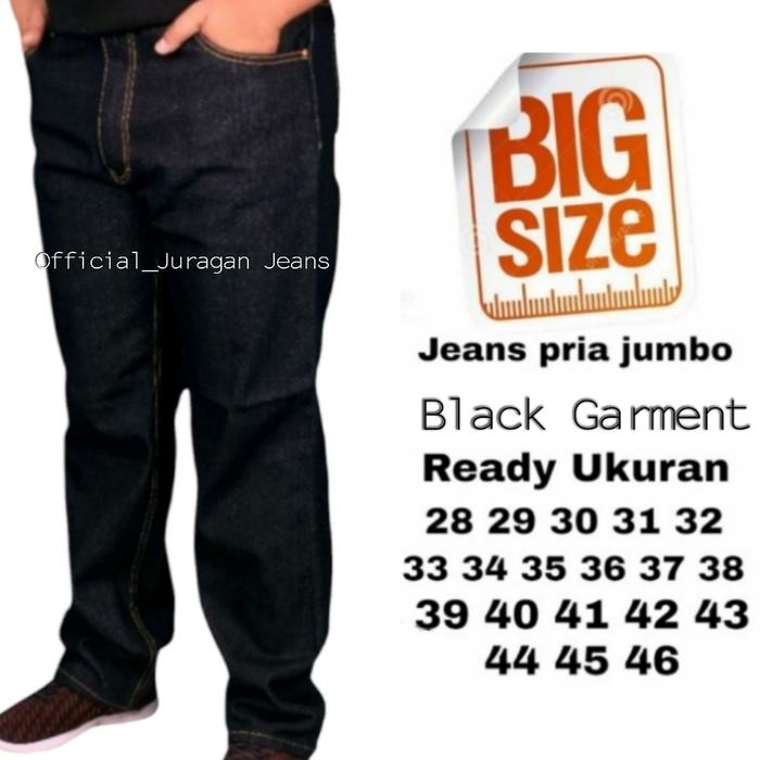 Gambar JEANS JUMBO 28-46 CELANA JEANS BIG SIZE PRIA UKURAN BESAR BLUE NAVY - Black Garment, 28. dari NVL DENIM undefined Tokopedia