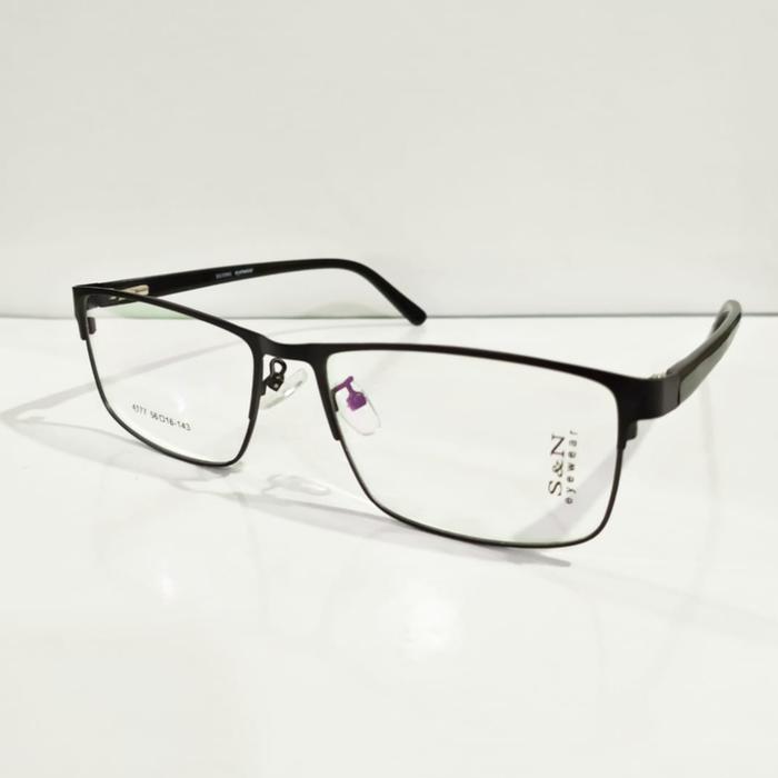 Gambar kacamata baca plus dengan lensa anti radiasi lensa kaca frame lebar - Hitam, PLUS200 dari fullrez id undefined Tokopedia