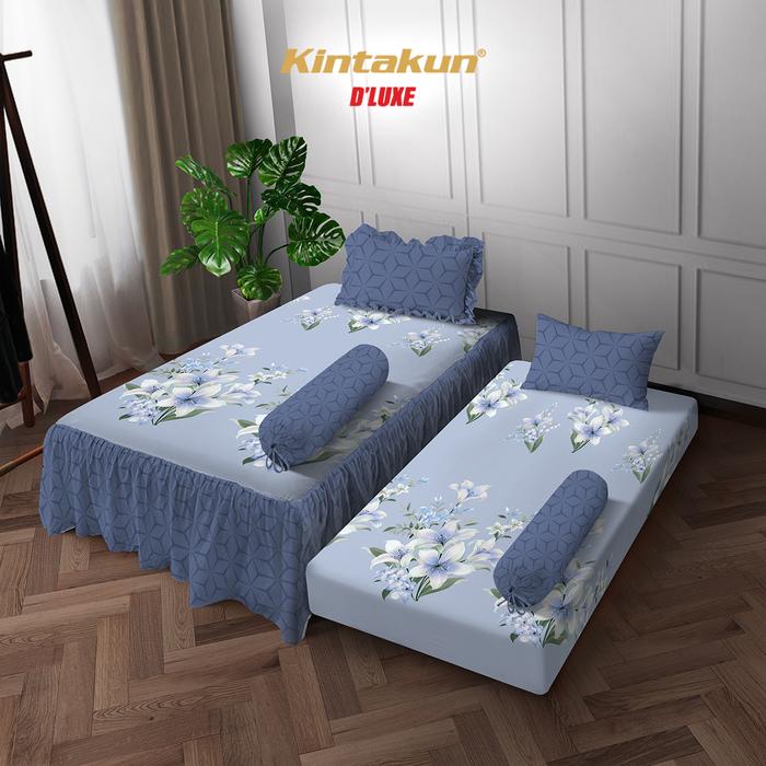 Gambar Kintakun Sprei Duo 120 x 200 Dluxe Microtex Aesthetic Sarung Bantal Guling Benang Kain Murah [KAMAR RUMAHKU] - Shakila dari Kamar Rumahku undefined Tokopedia