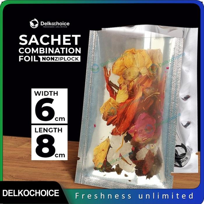 Gambar Plastik Sachet Saset Bag Alumunium Foil Metalized Transparan Kombinasi - 6 x 8cm dari MasterPacking undefined Tokopedia