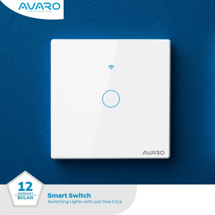 Gambar AVARO SMART WALL SWITCH 2 GANG PUTIH / SAKLAR ON OFF 2 GANG PUTIH - 1 GANG dari VISION INDONESIA undefined Tokopedia