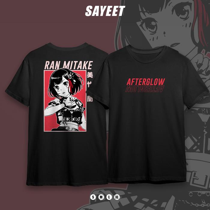 Gambar Kaos Tshirt Hitam BangDream AfterGlow - Ran, S dari Sayeet undefined Tokopedia