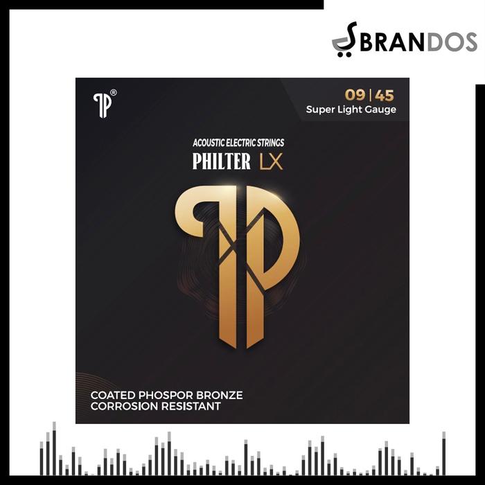Gambar Senar Gitar Akustik Elektrik (010-047) Philter LX-10 Guitar Strings - Akustik (009) dari Brandos undefined Tokopedia