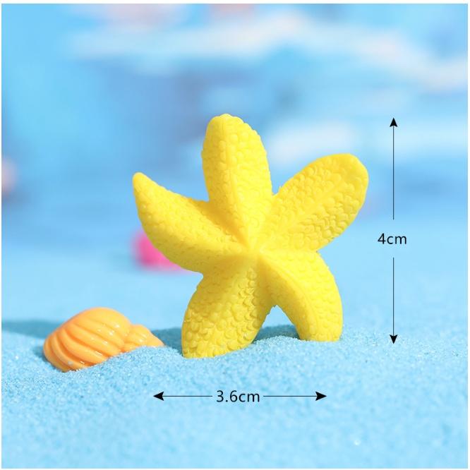 Gambar CCA12 Cake Topper Kerang Bintang Laut Starfish Seashell Mermaid Hias - K2-Kuning dari Nyonya Lie undefined Tokopedia