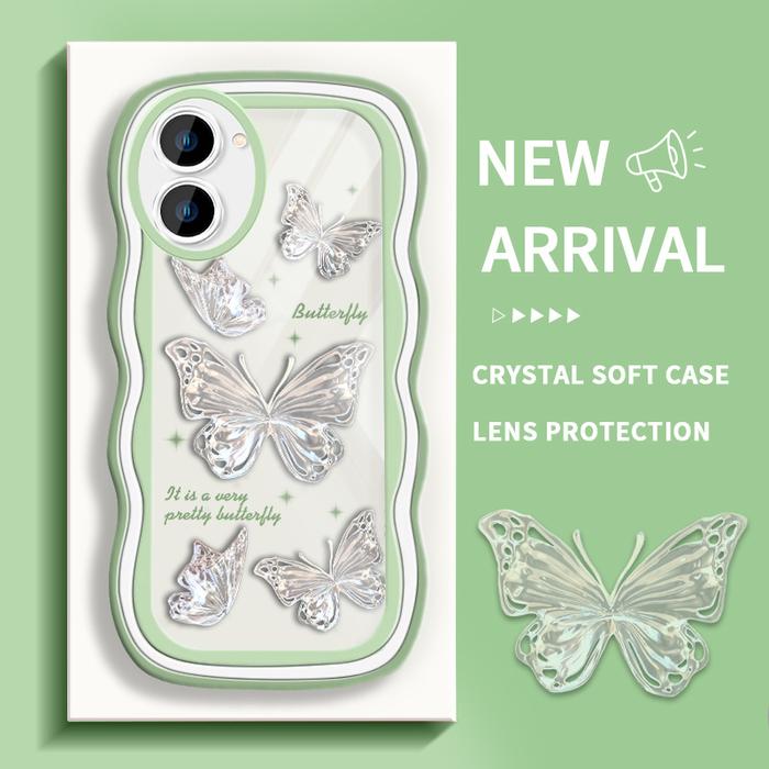 Gambar PARABA Soft Case Realme C33 C21 C30 Casing Kupu-kupu Kristal Silikon - Style1, Realme C30/C30s dari parabatokoresmi undefined Tokopedia