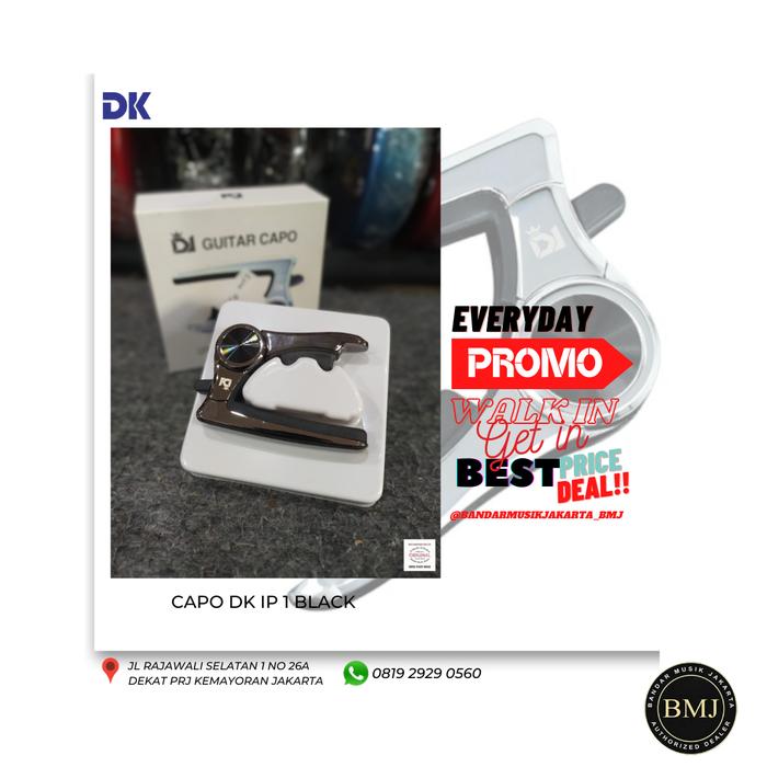Gambar DK AUDIO TECHNOLOGY IP-1 CAPO BLACK BMJ dari Bandar Musik Jakarta BMJ undefined Tokopedia