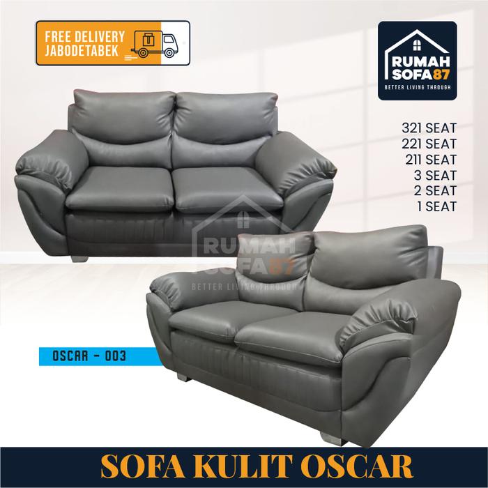 Gambar Sofa kulit oscar dacron 321 / sofa kulit / sofa dacron - 003, 2 seat dari RUMAH SOFA 87 undefined Tokopedia