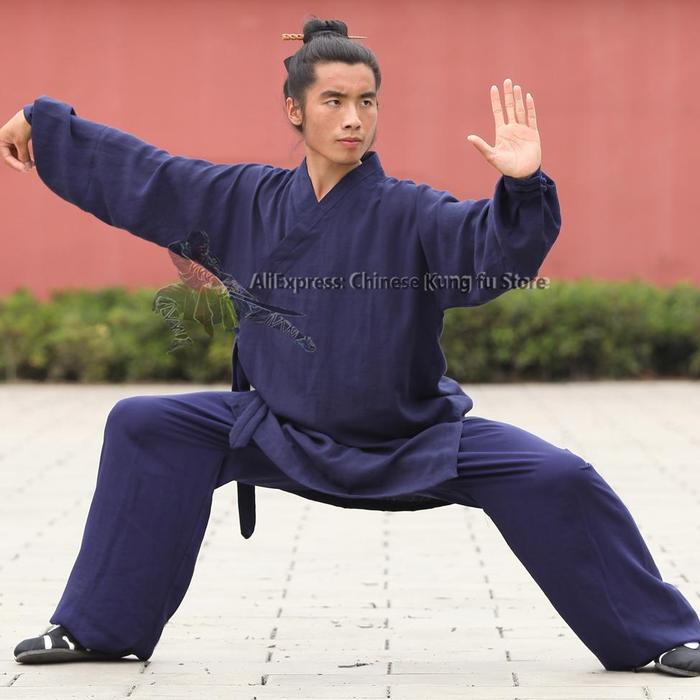 Gambar Diskon Wudang Taoist Robe Style Tai Chi Uniform Martial Arts Kung F dari Aksara S1 undefined Tokopedia